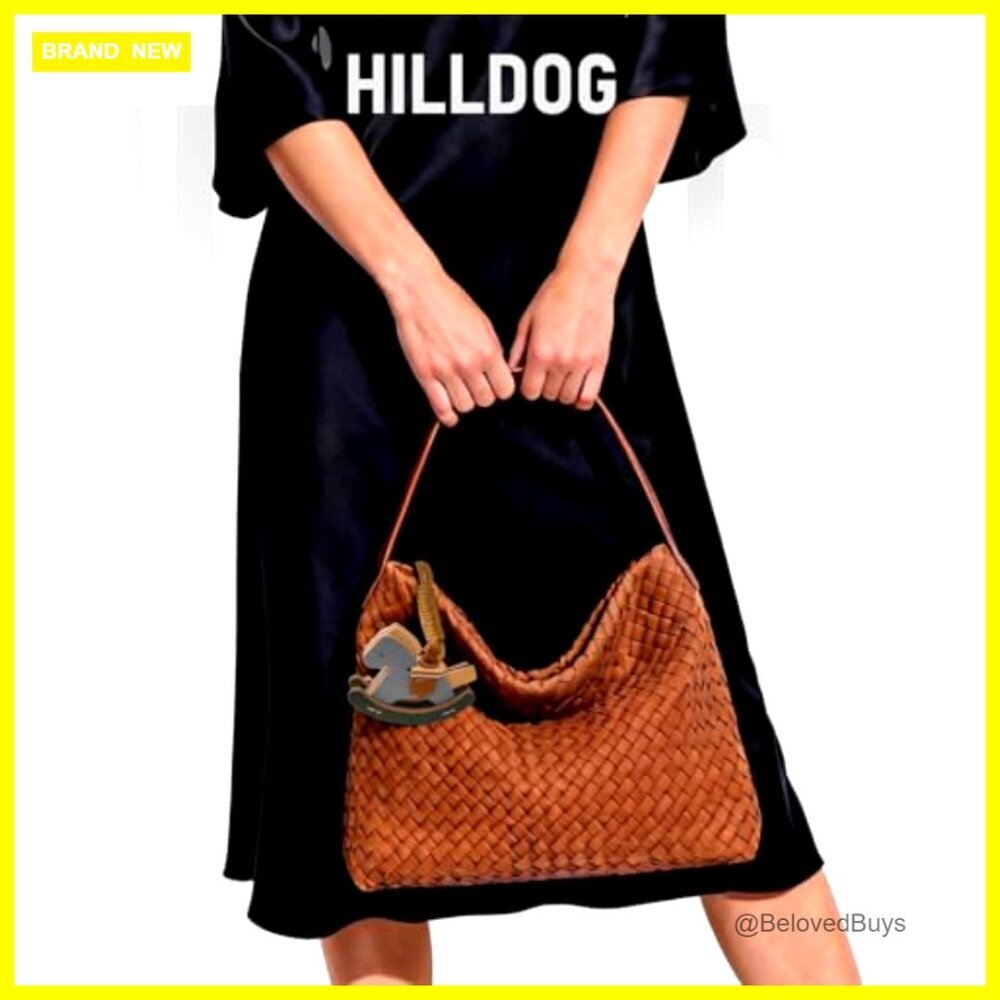 Woven Suede Tote Bag with Detachable Strap, Multi-Pocket Purse - Picture 4 of 7